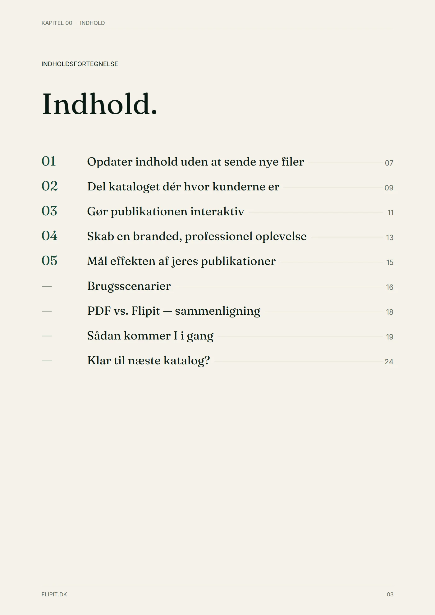 Side 3 af Introduktions brochure
