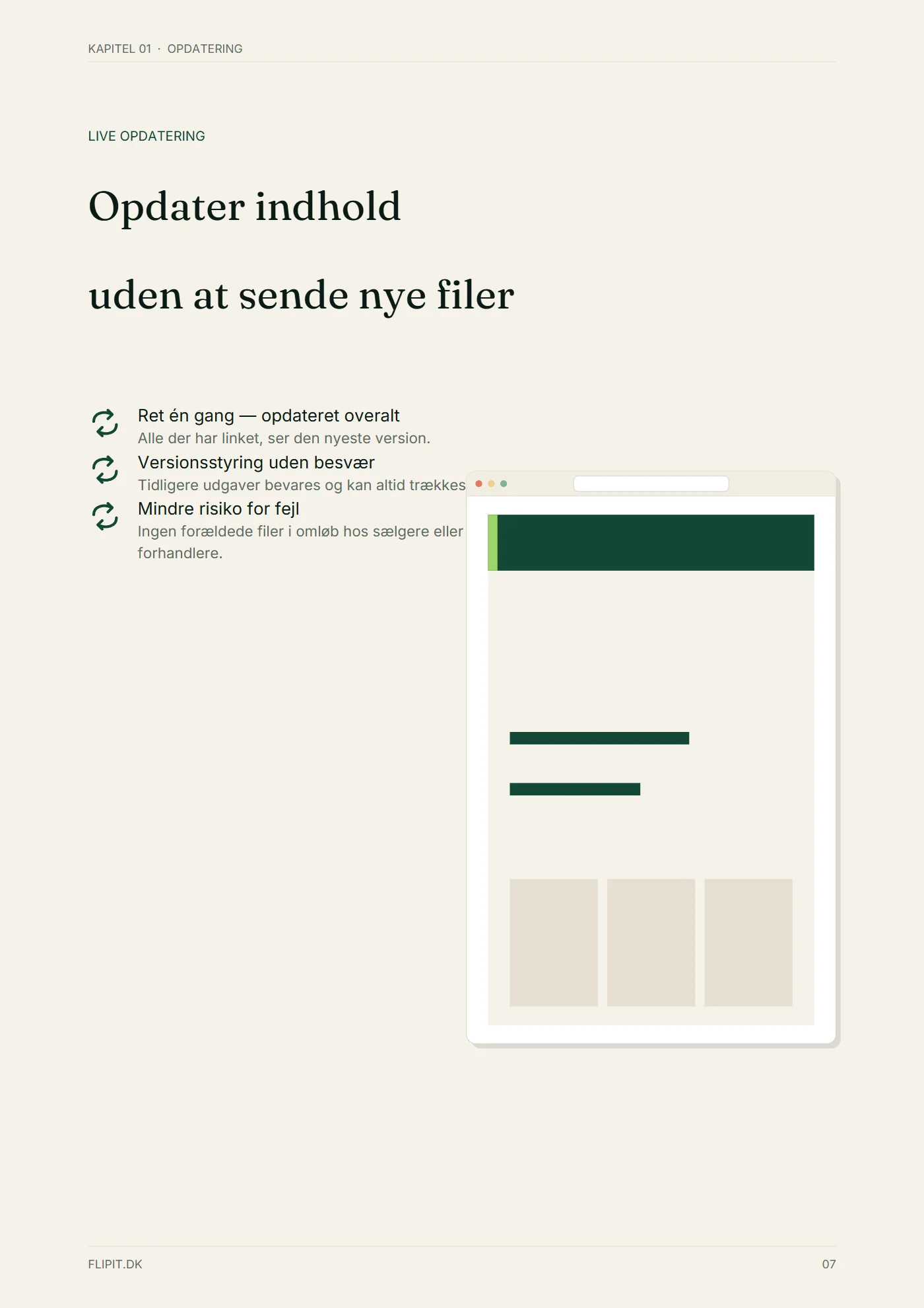 Side 7 af Introduktions brochure