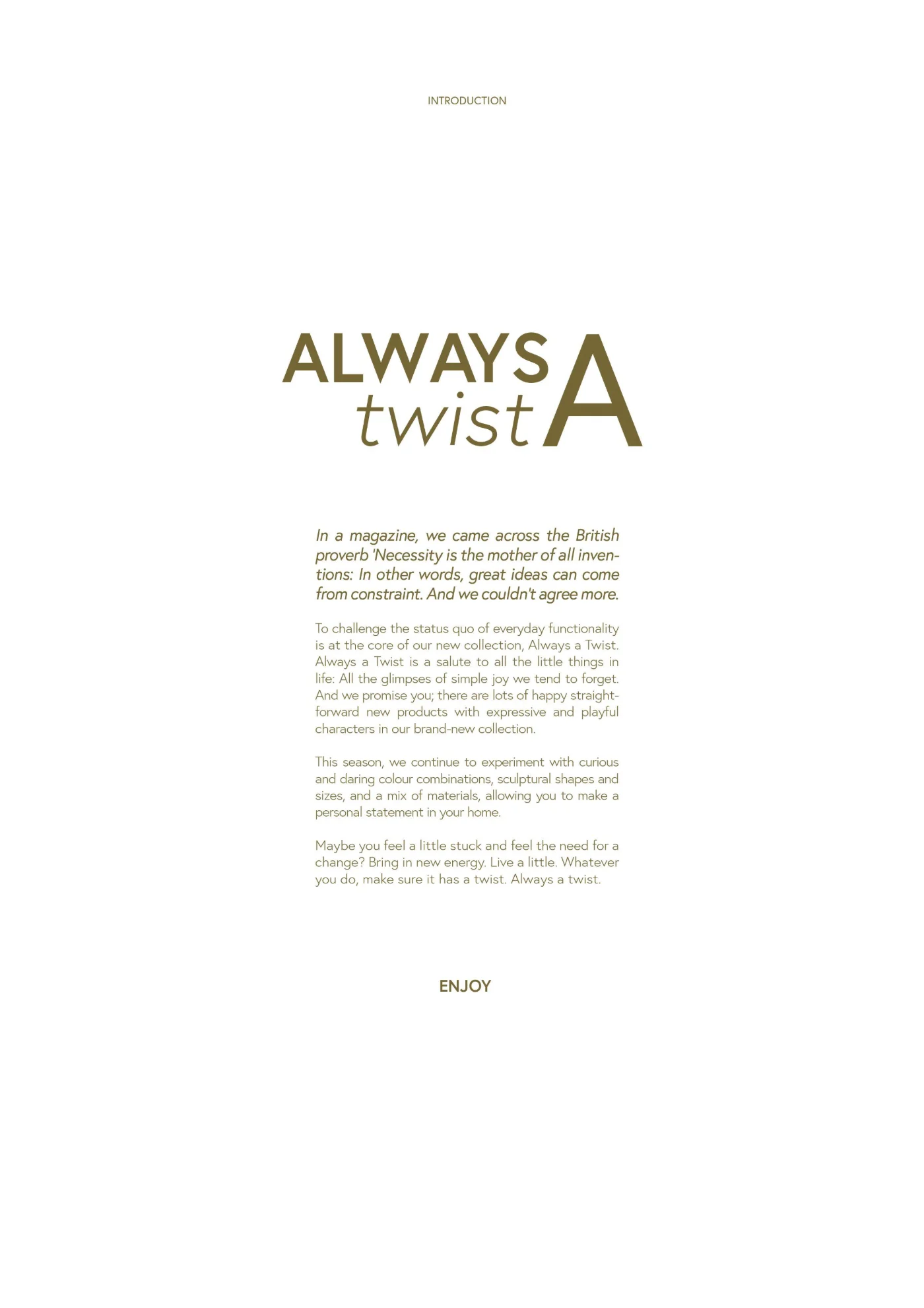 Side 7 af Hübsch - Always a Twist lookbook