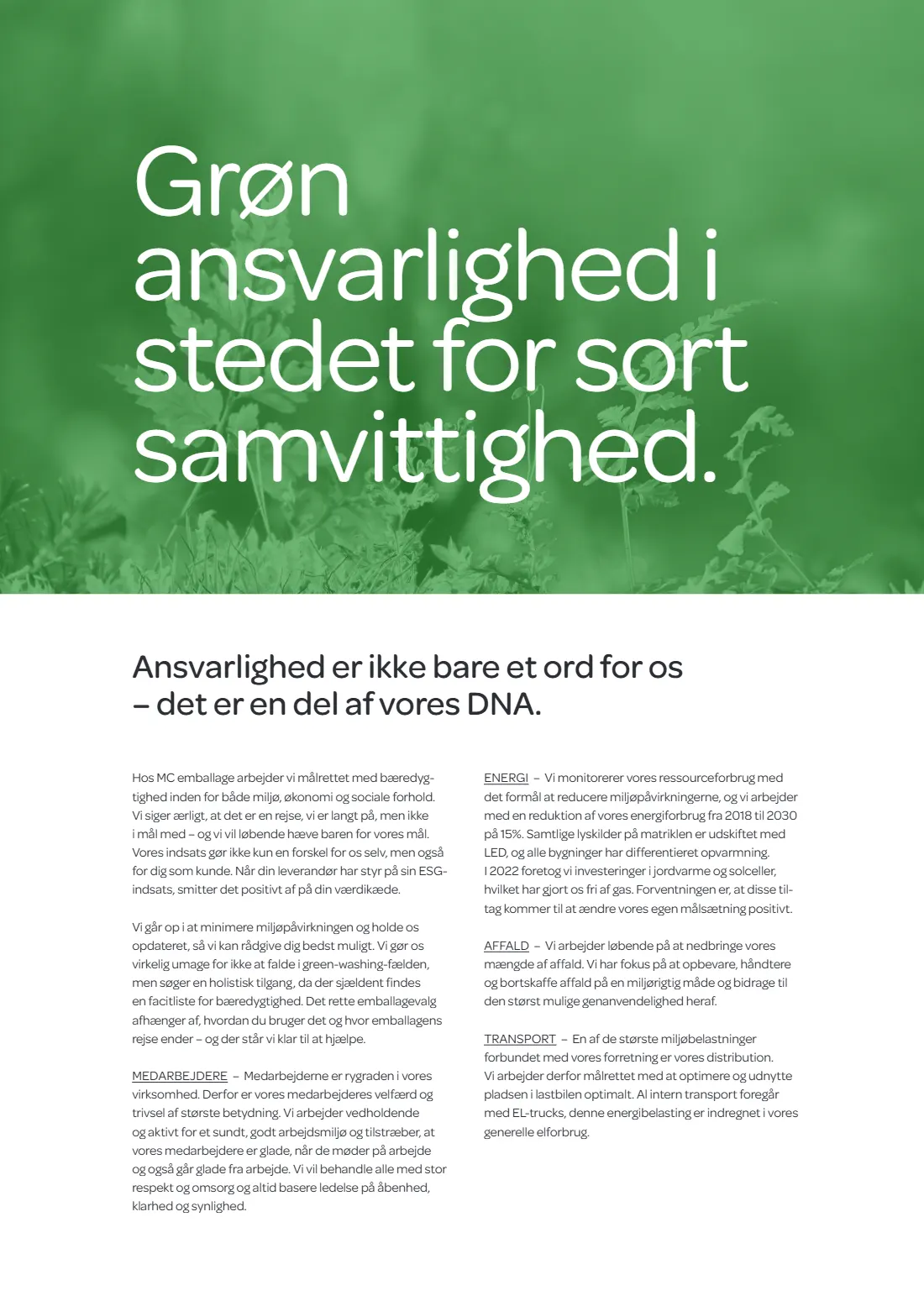 Side 14 af MC Emballage Produktkatalog 2025 Emballage og Maskiner