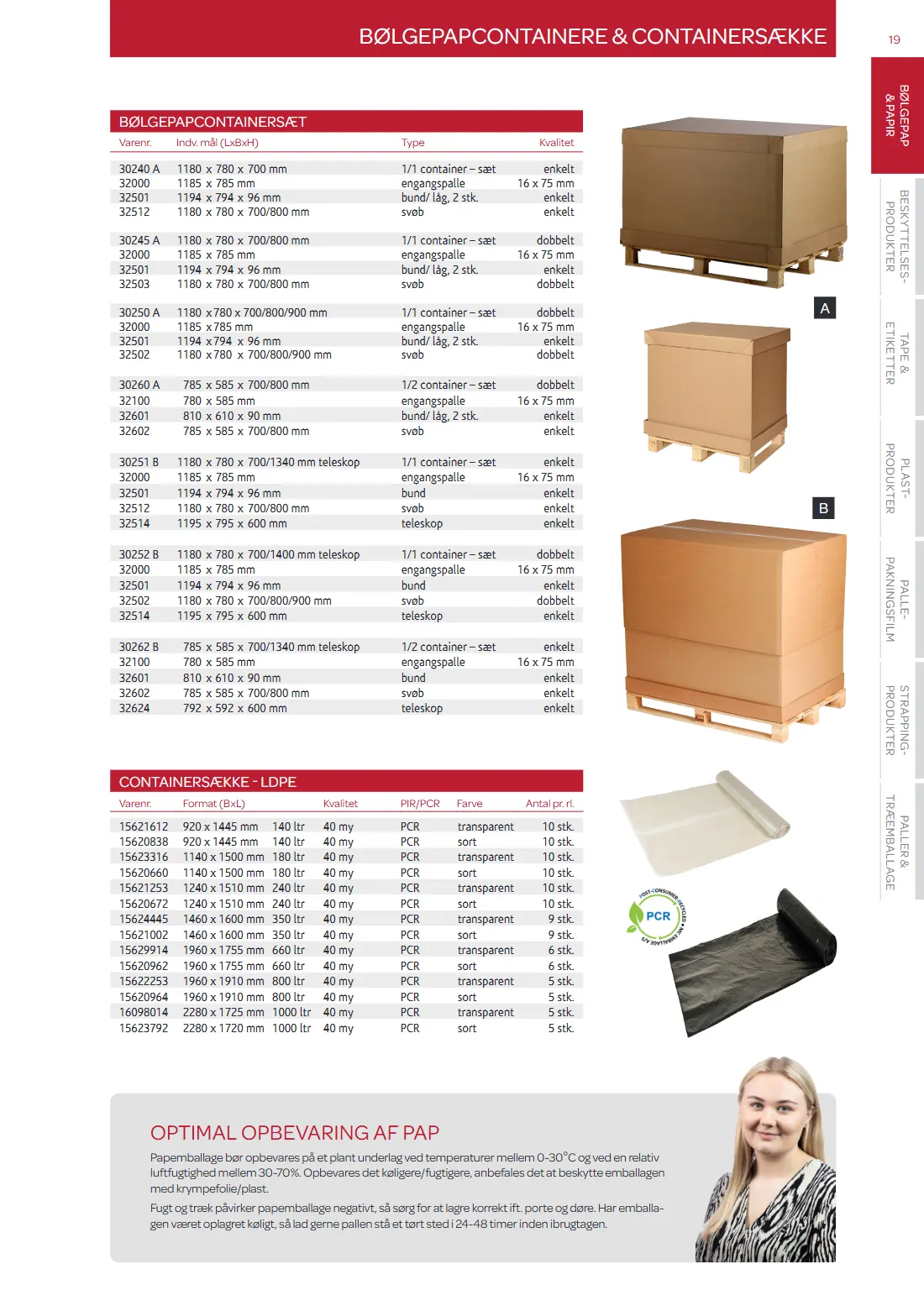 Side 19 af MC Emballage Produktkatalog 2025 Emballage og Maskiner