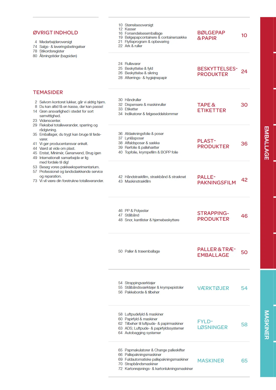Side 3 af MC Emballage Produktkatalog 2025 Emballage og Maskiner