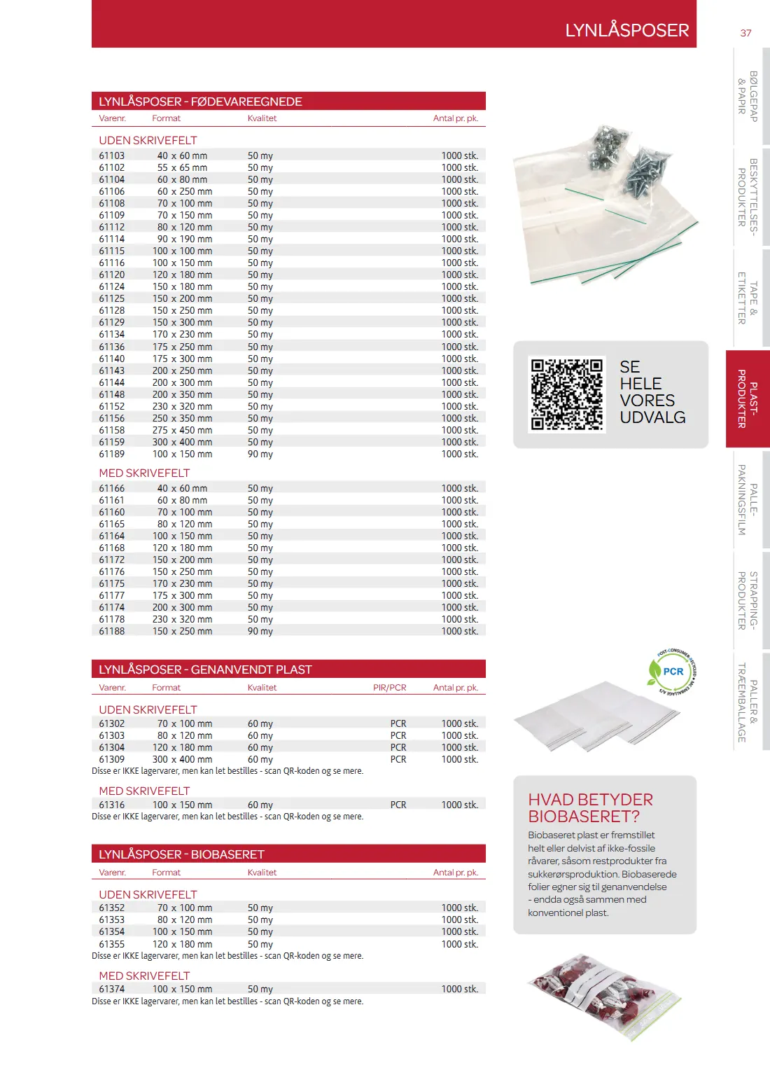 Side 37 af MC Emballage Produktkatalog 2025 Emballage og Maskiner