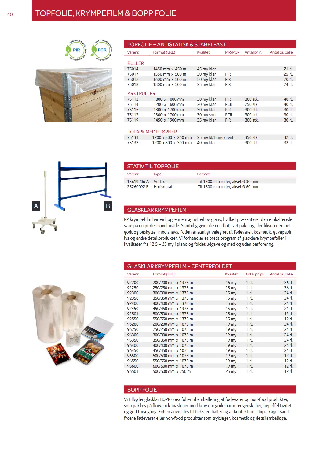 Side 40 af MC Emballage Produktkatalog 2025 Emballage og Maskiner