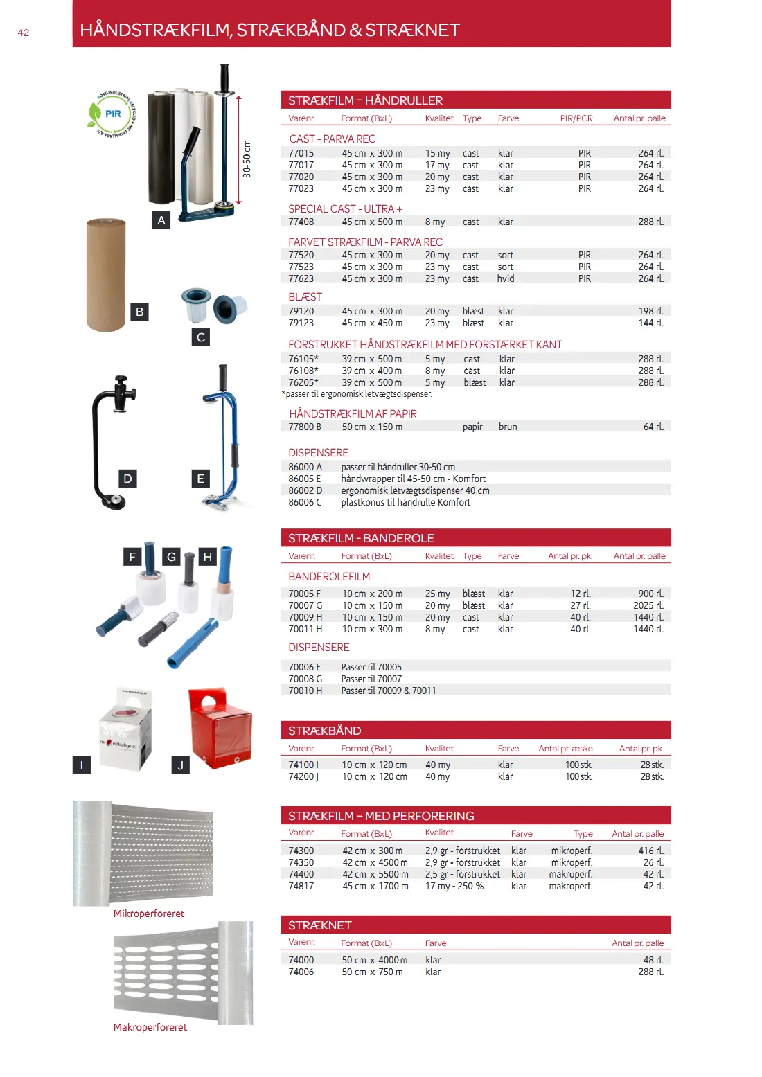 Side 42 af MC Emballage Produktkatalog 2025 Emballage og Maskiner