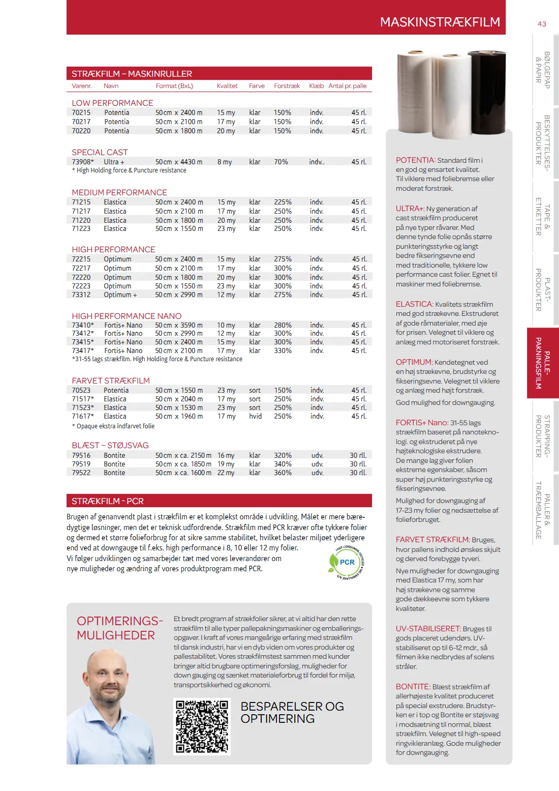 Side 43 af MC Emballage Produktkatalog 2025 Emballage og Maskiner