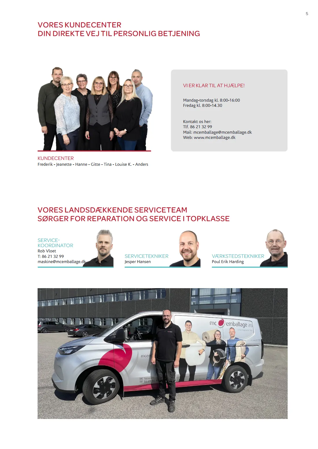 Side 5 af MC Emballage Produktkatalog 2025 Emballage og Maskiner