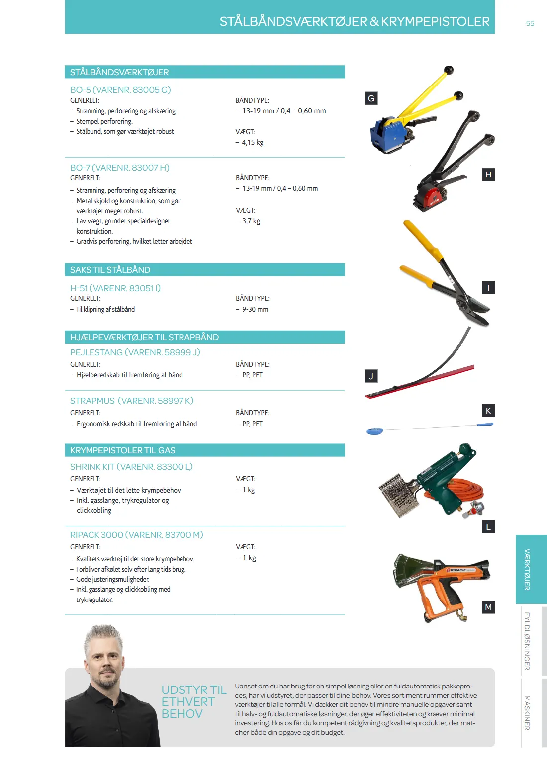Side 55 af MC Emballage Produktkatalog 2025 Emballage og Maskiner