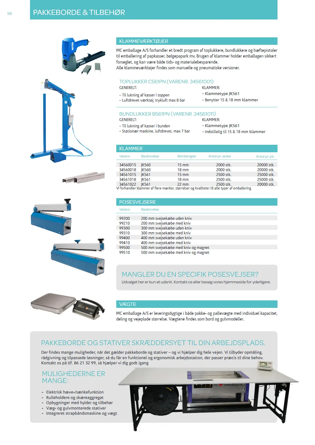 Side 56 af MC Emballage Produktkatalog 2025 Emballage og Maskiner