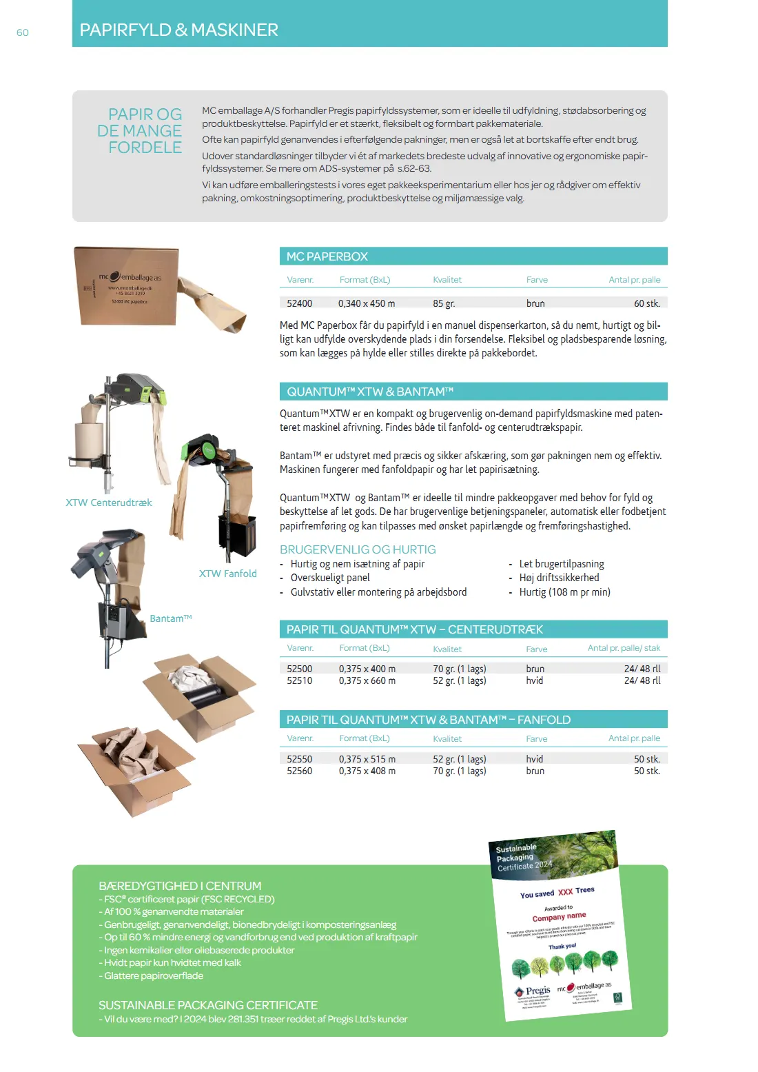 Side 60 af MC Emballage Produktkatalog 2025 Emballage og Maskiner