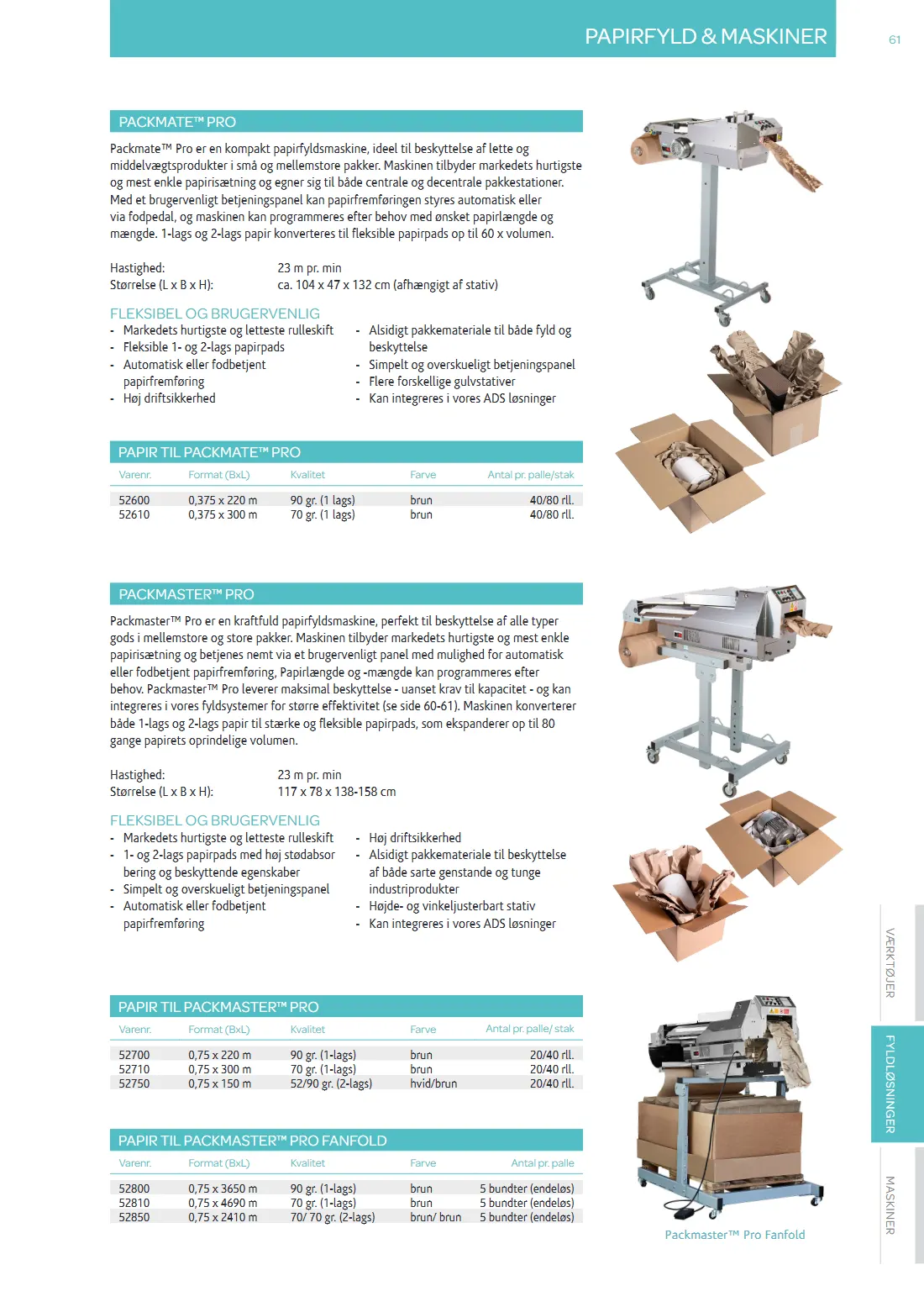 Side 61 af MC Emballage Produktkatalog 2025 Emballage og Maskiner