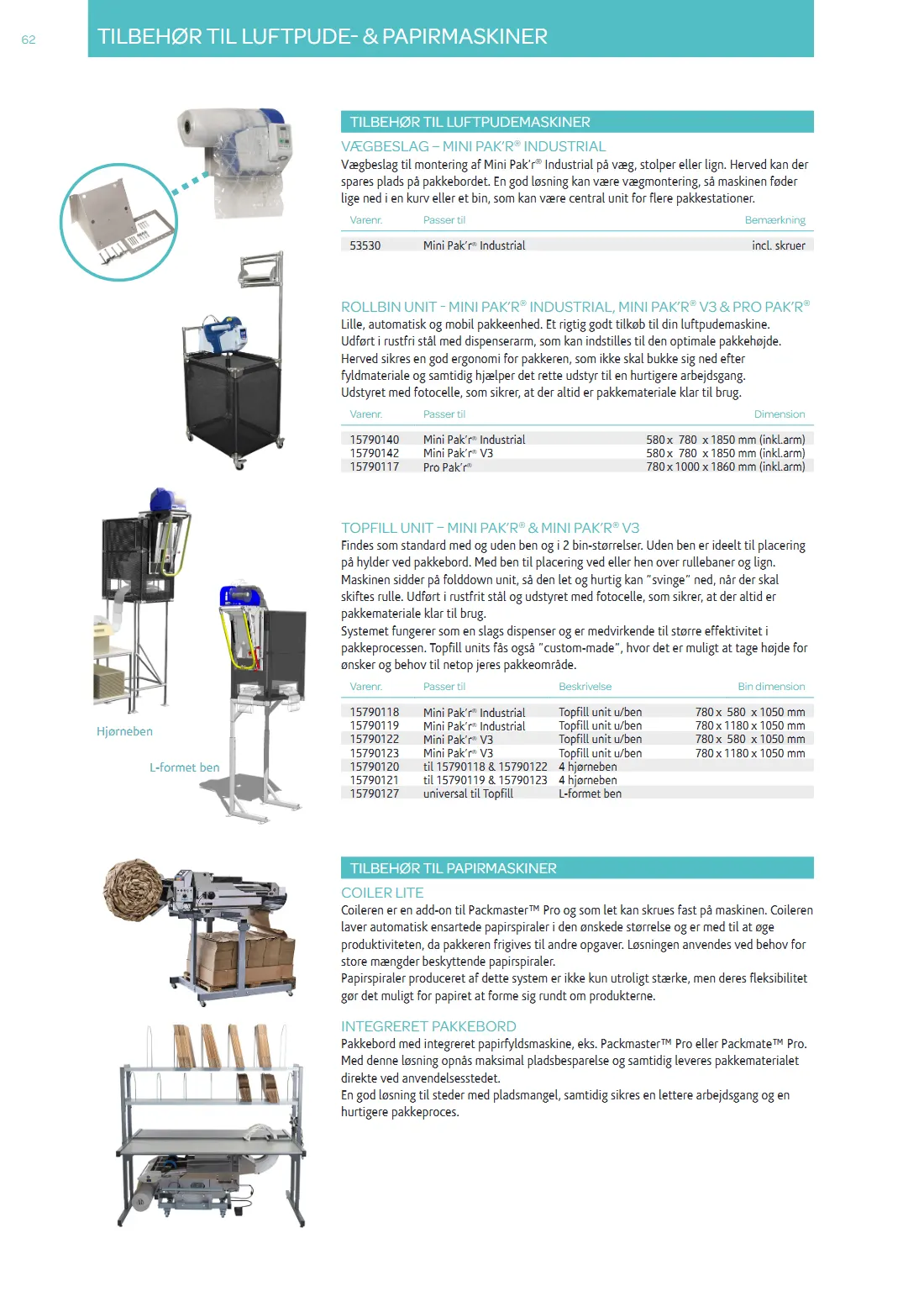 Side 62 af MC Emballage Produktkatalog 2025 Emballage og Maskiner