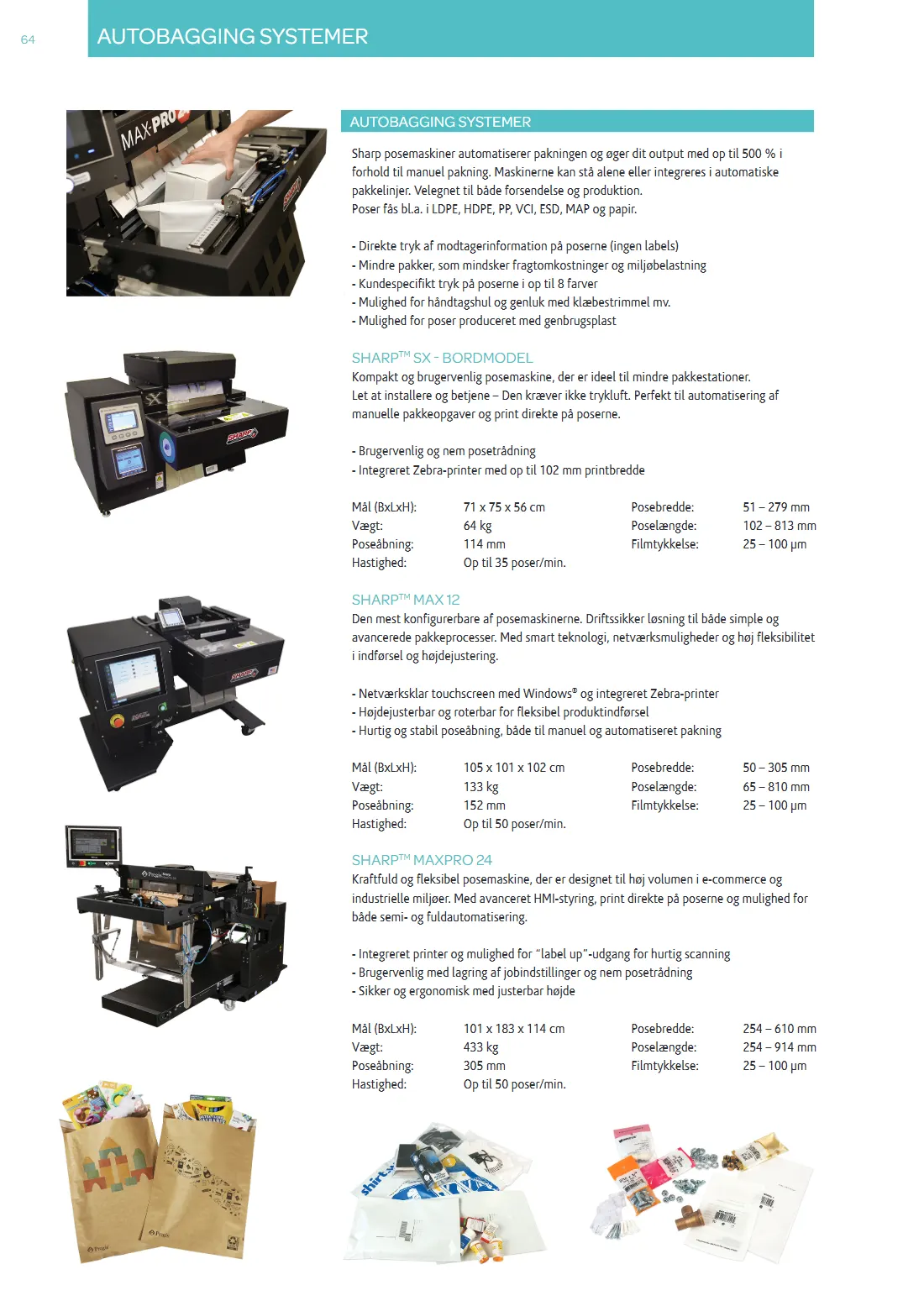 Side 64 af MC Emballage Produktkatalog 2025 Emballage og Maskiner