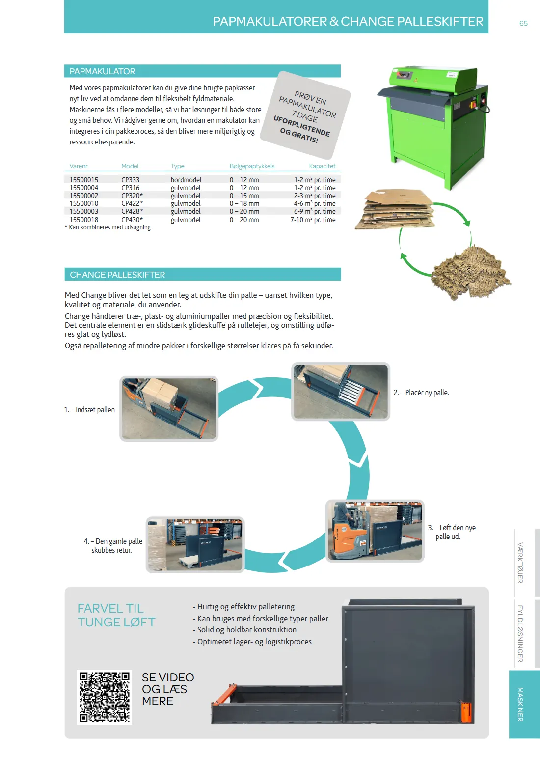 Side 65 af MC Emballage Produktkatalog 2025 Emballage og Maskiner