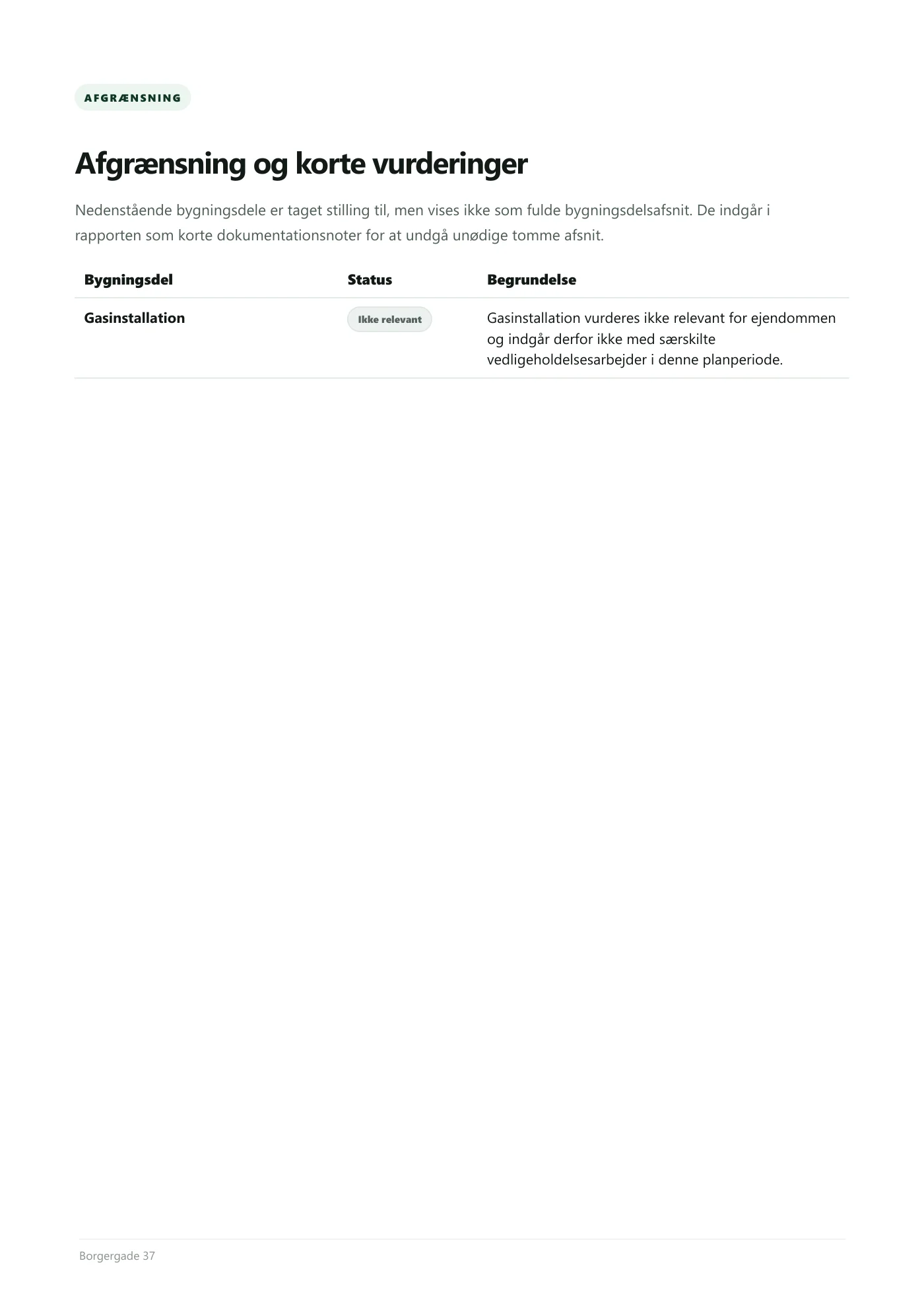 Side 12 af Vedligeholdelsesplan