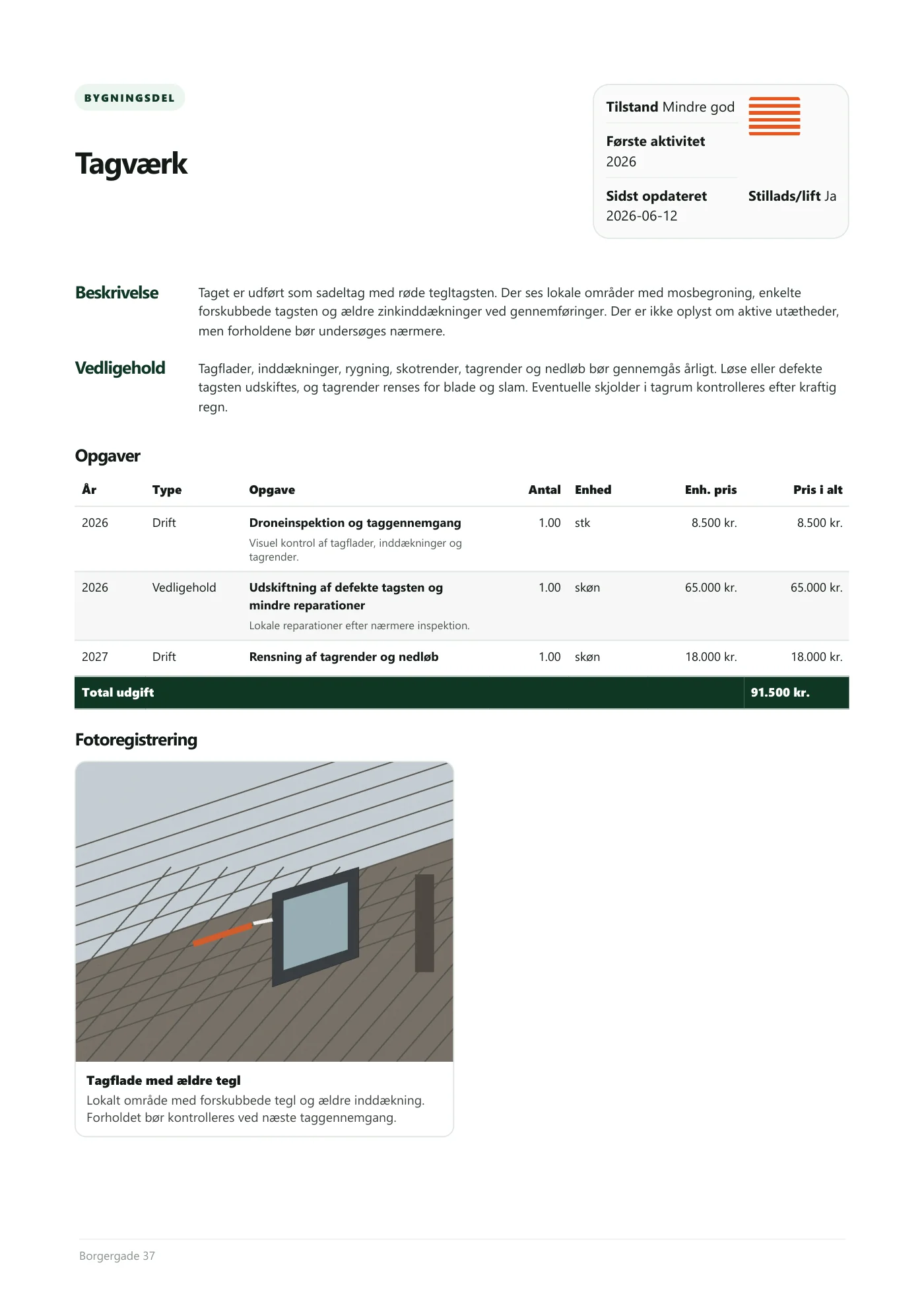 Side 13 af Vedligeholdelsesplan