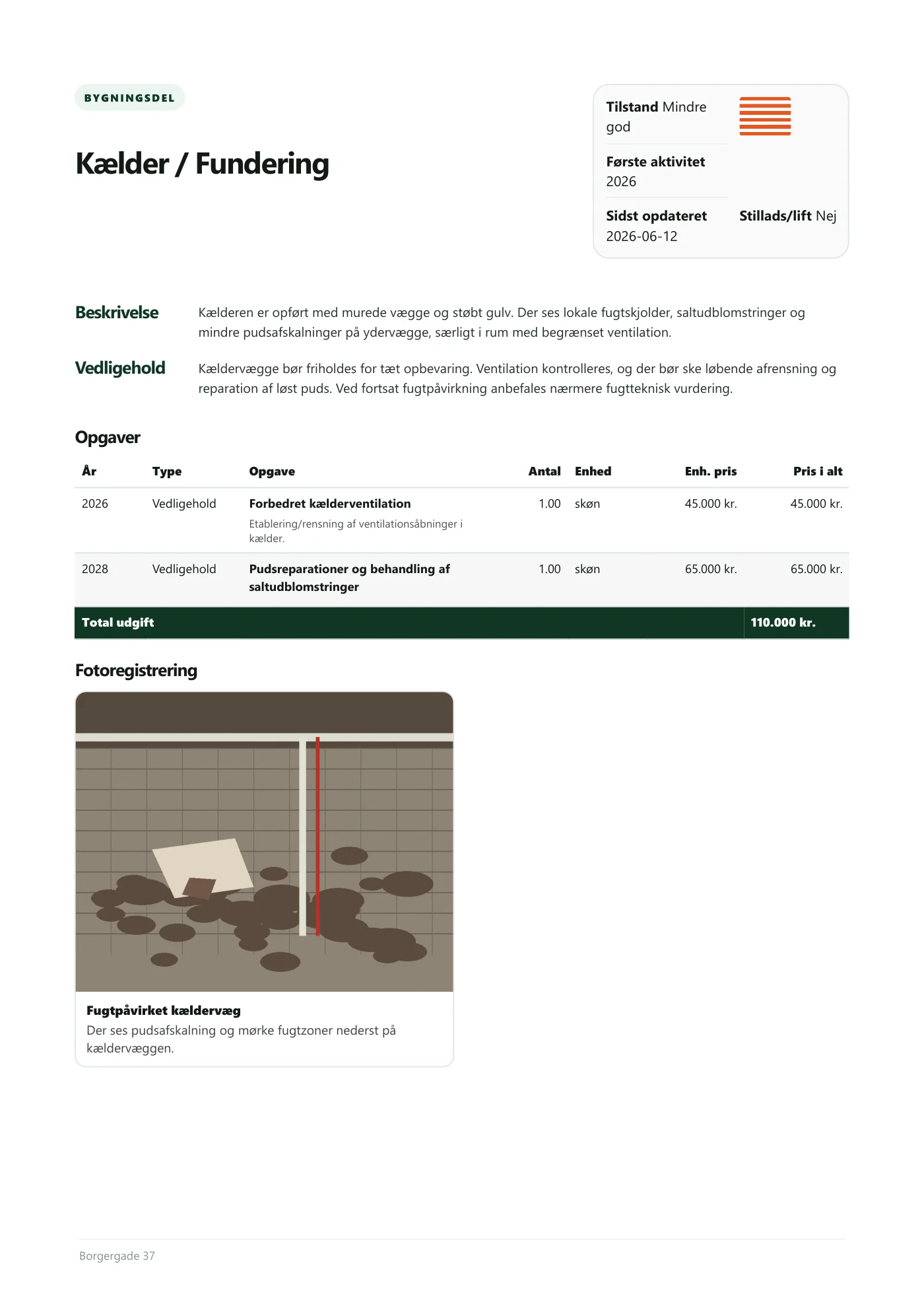 Side 14 af Vedligeholdelsesplan