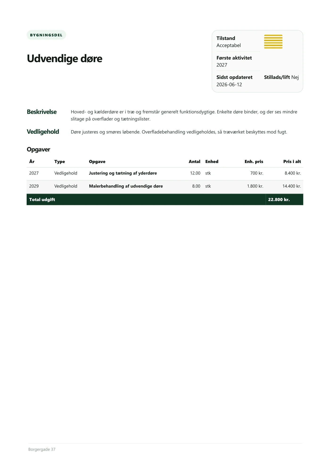 Side 17 af Vedligeholdelsesplan