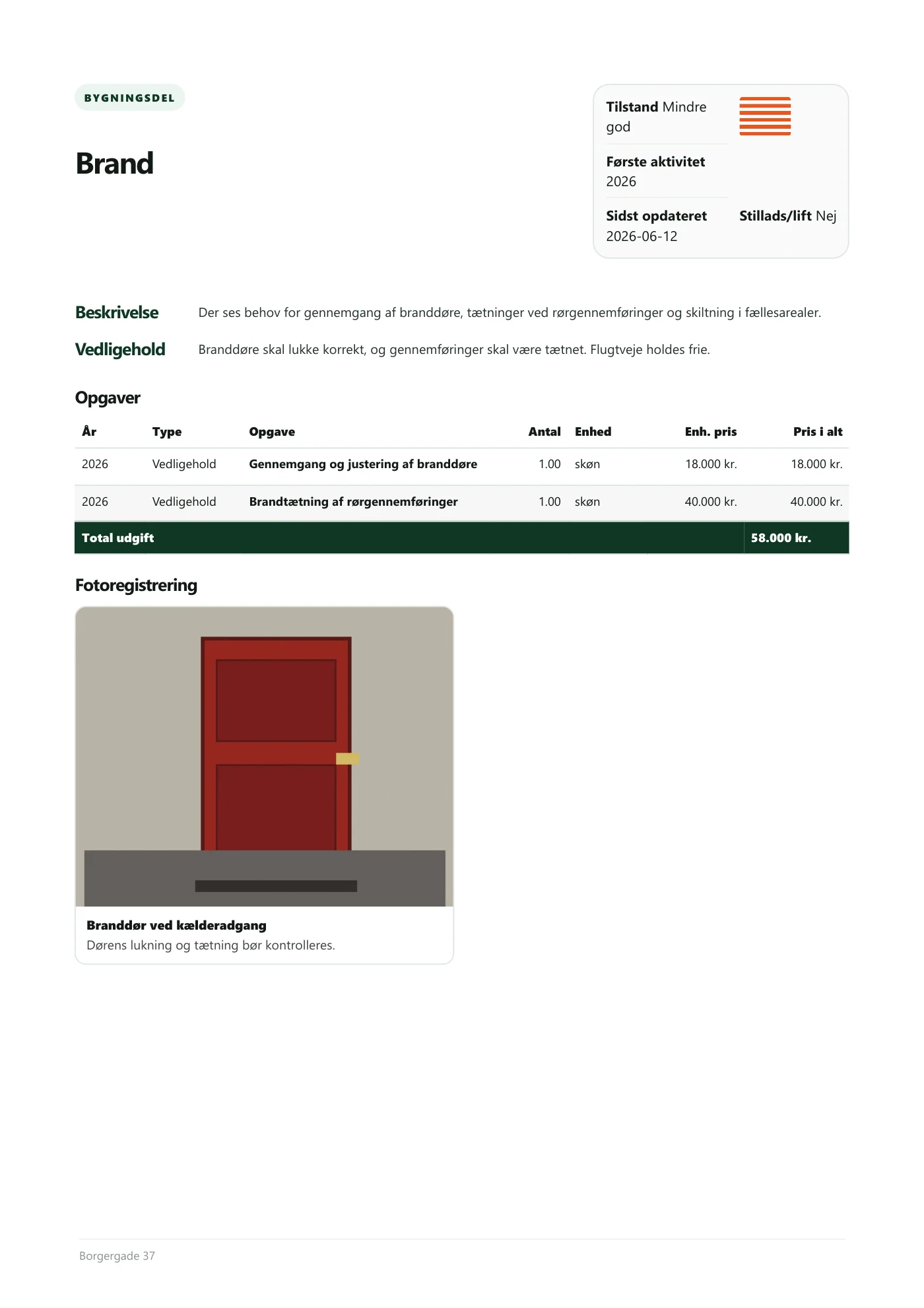Side 30 af Vedligeholdelsesplan
